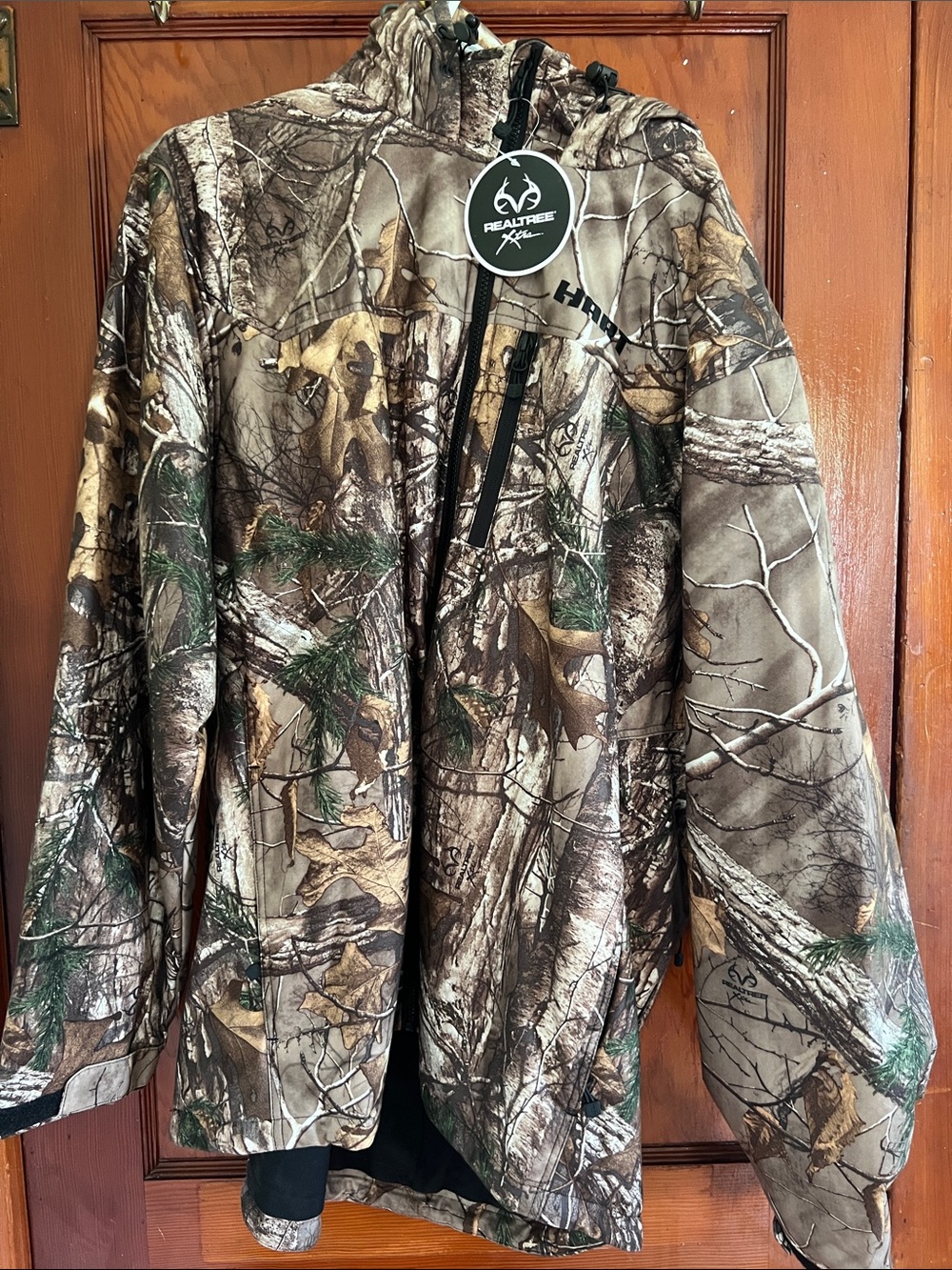Realtree Hart Camouflage Softshell Jacket in Brown and Green New